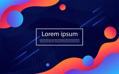 Colorful abstract background with memphis elements.