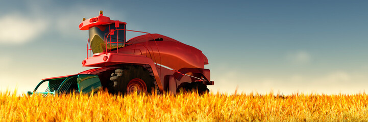 illustration of a tractor circulating © juanjo