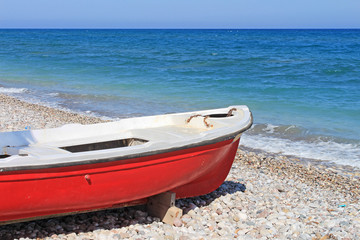 Grèce, plage de Rhodes