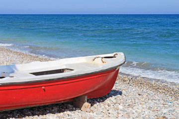 Grèce, plage de Rhodes