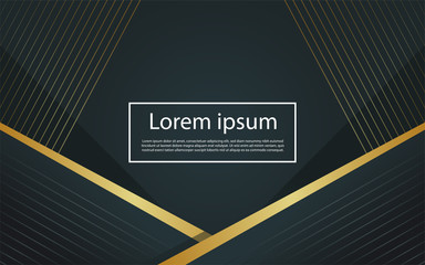 Geometric line abstract luxury dark navy background.