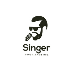 awesome modern singer or choir logo template