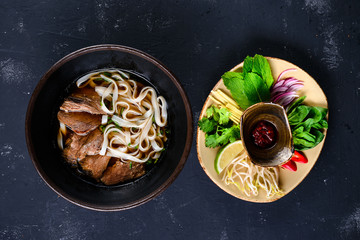 Vietnamese Pho Bo soup