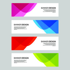 Naklejka premium Vector Abstract banner web template 