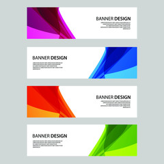 Fototapeta premium Vector Abstract banner web template 