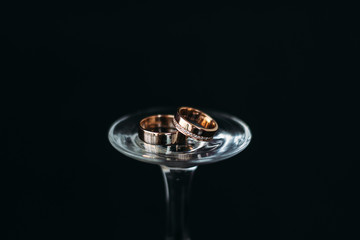 two wedding rings