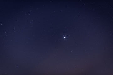 Venus, the Pleiades and Starlinks.