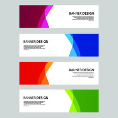 Fototapeta premium Vector Abstract banner web template 