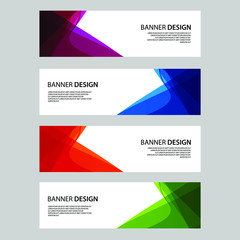 Naklejka premium Vector Abstract banner web template 