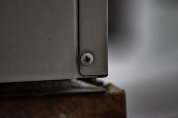 macro photo of a screw