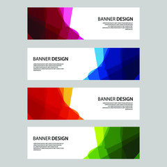 Vector Abstract banner web template
