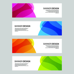 Fototapeta premium Vector Abstract banner web template