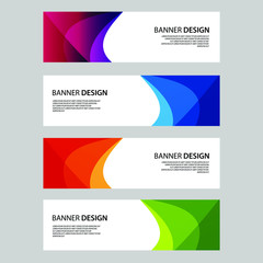 Fototapeta premium Vector Abstract banner web template