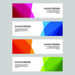 Fototapeta premium Vector Abstract banner web template