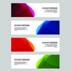 Fototapeta premium Vector Abstract banner web template
