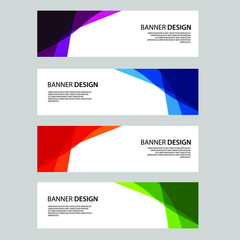 Fototapeta premium Vector Abstract banner web template