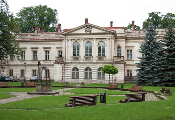 Fototapeta na wymiar View of castle in Zywiec. Poland