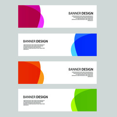 Fototapeta premium Vector Abstract banner web template