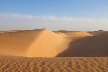 Fototapeta na wymiar Desert Sand Dunes of Erg Amatlich around Chinguetti, Mauritania