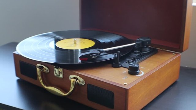 old record player