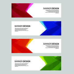 Fototapeta premium Vector Abstract banner web template