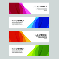 Fototapeta premium Vector Abstract banner web template
