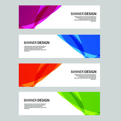 Fototapeta premium Vector Abstract banner web template