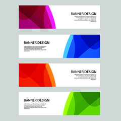 Fototapeta premium Vector Abstract banner web template