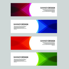 Fototapeta premium Vector Abstract banner web template
