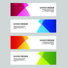 Fototapeta premium Vector Abstract banner web template