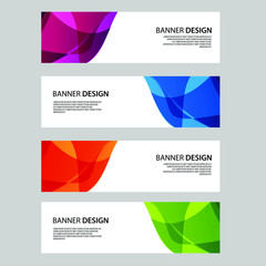 Fototapeta premium Vector Abstract banner web template