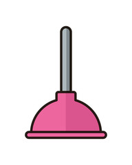 toilet bomb tool flat style icon