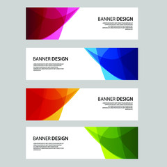 Fototapeta premium Vector Abstract banner web template