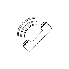ringing phone logo vector