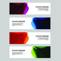 Fototapeta premium Vector Abstract banner web template