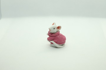 little mouse in sweater 