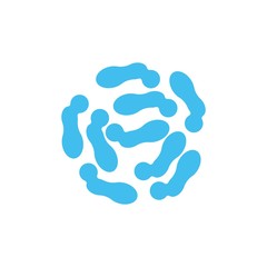 probiotics illustration logo vector