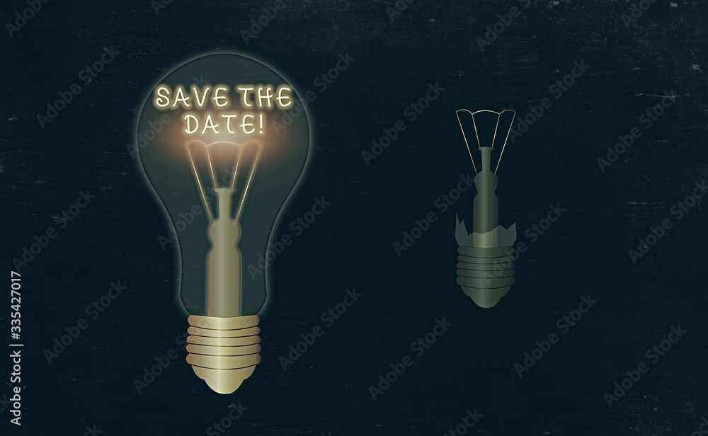 Poster conceptual hand writing showing save the date. concept meaning organizing events well make day speci