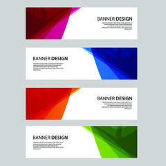 Fototapeta premium Vector Abstract banner web template