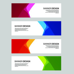 Fototapeta premium Vector Abstract banner web template