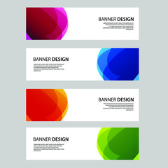 Fototapeta premium Vector Abstract banner web template