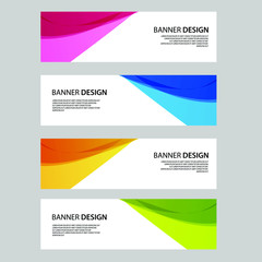 Fototapeta premium Vector Abstract banner web template