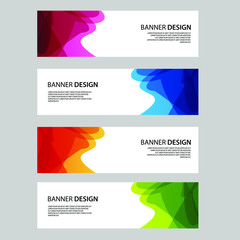 Fototapeta premium Vector Abstract banner web template