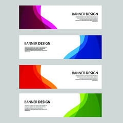 Fototapeta premium Vector Abstract banner web template