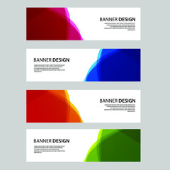 Fototapeta premium Vector Abstract banner web template