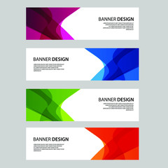 Fototapeta premium Vector Abstract banner web template