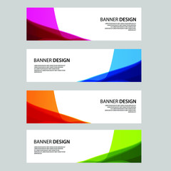 Fototapeta premium Vector Abstract banner web template