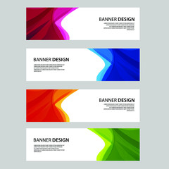 Fototapeta premium Vector Abstract banner web template