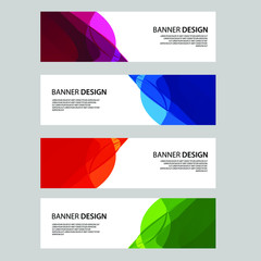 Fototapeta premium Vector Abstract banner web template
