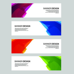 Fototapeta premium Vector Abstract banner web template